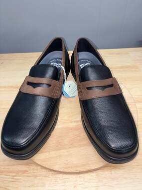 Nunn Bush Luca Men's Loafers Size 13 M Black Brown Leather Slip On New